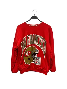 49ers/Sweatshirt/M/Graphic/Cotton/RED/90s Reversible 49ers Crewneck