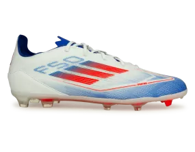 adidas Kids F50 Pro FG White/Lucid Blue