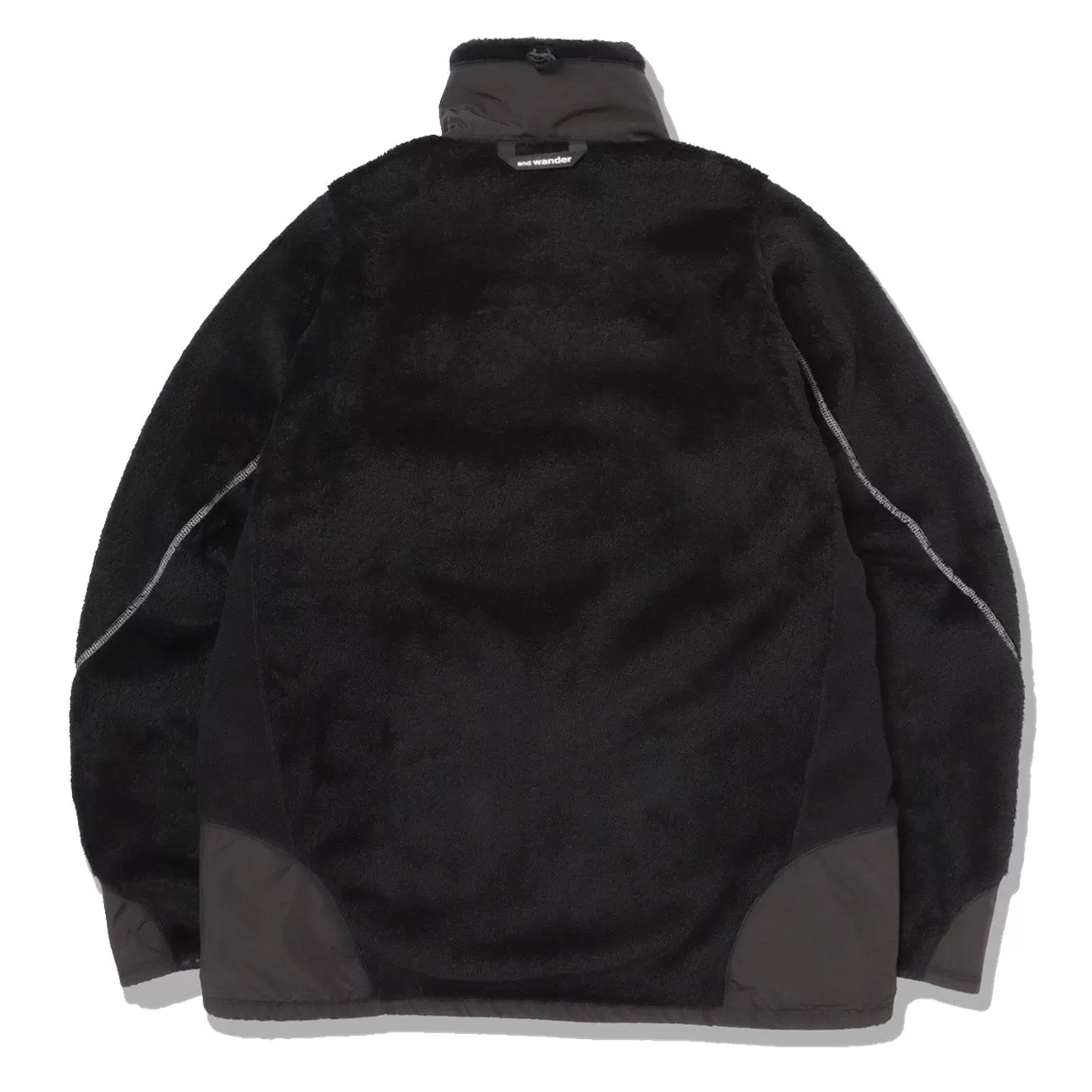 And Wander High Loft Fleece Jacket Black