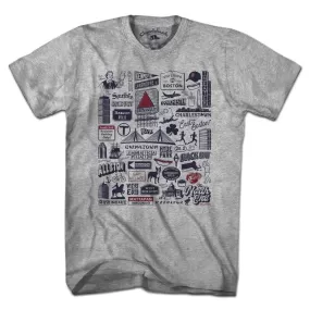 Chowdaheadz - Boston Tourist Attraction T-Shirt: Unisex / XL / Gray