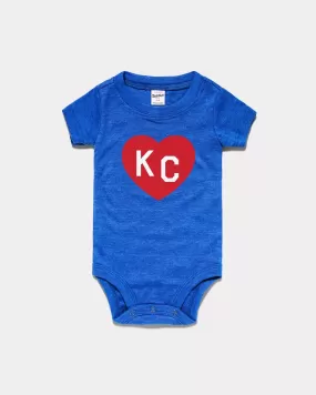 Crimson & Royal Blue KC Heart Onesie