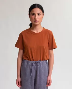 Maliah Organic Cotton T-Shirt In Caramel